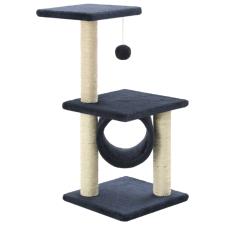 vidaXL sötétkék macskabútor szizál kaparófákkal 65 cm (170550) macskafelszerelés