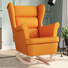 vidaXL sötétsárga szövet hintaszék 74 x 90 x 102 cm bútor