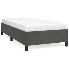 vidaXL sötétszürke bársony ágykeret 100x200 cm (347307) ágy és ágykellék