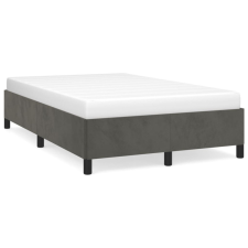 vidaXL Sötétszürke bársony ágykeret 120 x 190 cm ágy és ágykellék