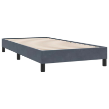 vidaXL sötétszürke bársony ágykeret matrac nélkül 80x210 cm (4101332) ágy és ágykellék