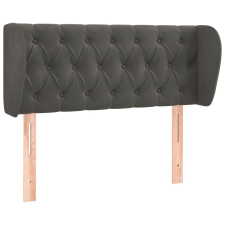 vidaXL sötétszürke bársony fejtámla szárnyakkal 93x23x78/88 cm (3117517) ágy és ágykellék