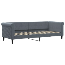 vidaXL sötétszürke bársony kanapéágy 80 x 200 cm (354238) ágy és ágykellék