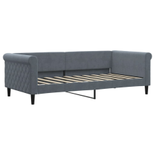 vidaXL sötétszürke bársony kanapéágy 90 x 190 cm (354258) ágy és ágykellék