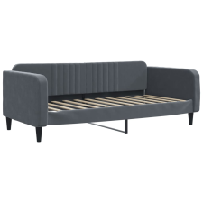 vidaXL sötétszürke bársony kanapéágy 90x200 cm (354087) ágy és ágykellék