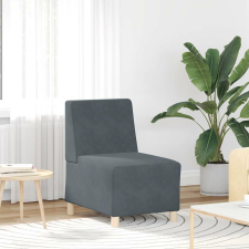 vidaXL sötétszürke bársony kanapéfotel 55 cm bútor