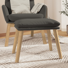 vidaXL sötétszürke bársony lábzsámoly 45 x 29,5 x 39 cm bútor