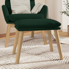vidaXL sötétszürke bársony lábzsámoly 45 x 29,5 x 39 cm bútor