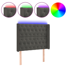 vidaXL sötétszürke bársony LED-es fejtámla 103x16x118/128 cm (3124427) ágy és ágykellék