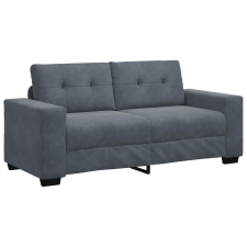 vidaXL sötétszürke bársony loveseat kanapé 140 cm (4105123) bútor