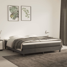 vidaXL sötétszürke bársony rugós ágy matraccal 180x200 cm ágy és ágykellék