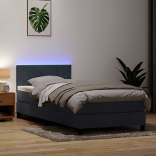 vidaXL sötétszürke bársony rugós ágy matraccal 80x210 cm ágy és ágykellék