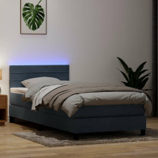 vidaXL sötétszürke bársony rugós ágy matraccal 90x220 cm ágy és ágykellék