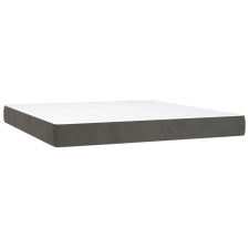 vidaXL sötétszürke bársony zsebrugós ágymatrac 160x210x20 cm (4016589) ágy és ágykellék