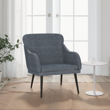 vidaXL sötétszürke bársonyfotel 63 x 76 x 80 cm bútor