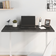vidaXL sötétszürke kezelt tömör tölgyfa asztallap 100x50x2 cm bútor