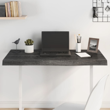 vidaXL Sötétszürke kezelt tömör tölgyfa asztallap 100x60x6 cm bútor