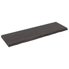 vidaXL sötétszürke kezelt tömör tölgyfa asztallap 160x50x6 cm (3156449) bútor