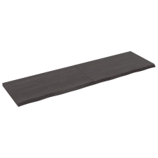 vidaXL sötétszürke kezelt tömör tölgyfa asztallap 180x50x4 cm (3156454) bútor
