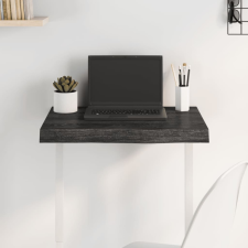 vidaXL Sötétszürke kezelt tömör tölgyfa asztallap 60x40x6 cm bútor