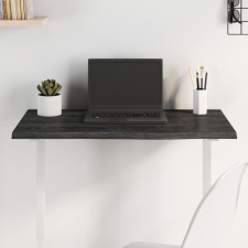 vidaXL sötétszürke kezelt tömör tölgyfa asztallap 80x40x2 cm bútor