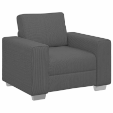 vidaXL sötétszürke kordbársony szövet kanapéfotel 59 cm (4105187) bútor