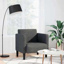 vidaXL Sötétszürke kordbársony szövet kanapészék karfás szék 54 cm bútor