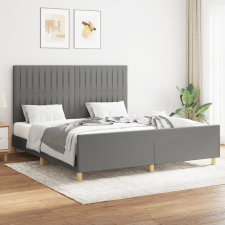 vidaXL sötétszürke szövet ágykeret fejtámlával 180 x 200 cm ágy és ágykellék