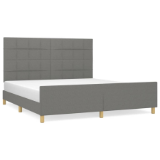 vidaXL sötétszürke szövet ágykeret fejtámlával 180 x 200 cm (3125074) ágy és ágykellék