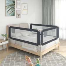 vidaXL sötétszürke szövet biztonsági leesésgátló 140 x 25 cm bababiztonság