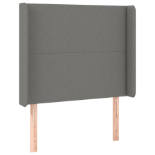 vidaXL sötétszürke szövet fejtámla szárnyakkal 103x16x118/128 cm (3119291) ágy és ágykellék
