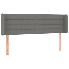 vidaXL sötétszürke szövet fejtámla szárnyakkal 147x16x78/88 cm (3118907) ágy és ágykellék