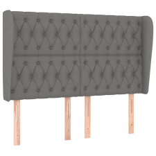 vidaXL sötétszürke szövet fejtámla szárnyakkal 163 x 23 x 118/128 cm (3118299) ágy és ágykellék