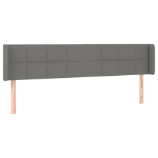 vidaXL sötétszürke szövet fejtámla szárnyakkal 163x16x78/88 cm (3118775) ágy és ágykellék