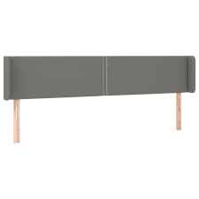 vidaXL sötétszürke szövet fejtámla szárnyakkal 183x16x78/88 cm (3118643) ágy és ágykellék
