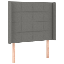 vidaXL sötétszürke szövet fejtámla szárnyakkal 83x16x118/128 cm (3119555) ágy és ágykellék