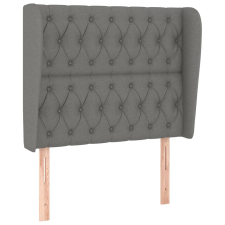 vidaXL sötétszürke szövet fejtámla szárnyakkal 93 x 23 x 118/128 cm (3118275) ágy és ágykellék