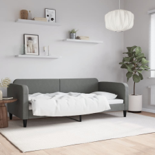 vidaXL sötétszürke szövet kanapéágy 90 x 200 cm ágy és ágykellék