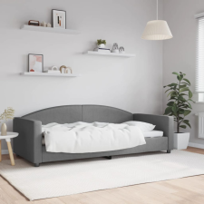 vidaXL Sötétszürke szövet kanapéágy 90 x 200 cm bútor