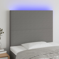 vidaXL sötétszürke szövet LED-es fejtámla 100x5x118/128 cm ágy és ágykellék