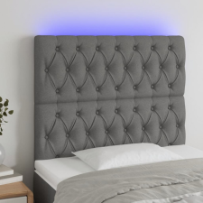 vidaXL sötétszürke szövet LED-es fejtámla 100x7x118/128 cm ágy és ágykellék