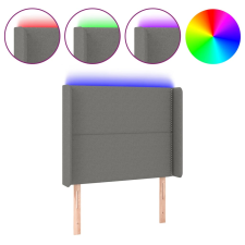 vidaXL sötétszürke szövet LED-es fejtámla 83x16x118/128 cm (3123883) ágy és ágykellék