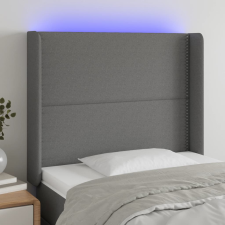 vidaXL sötétszürke szövet LED-es fejtámla 93x16x118/128 cm ágy és ágykellék