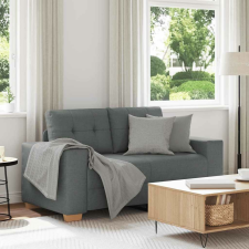 vidaXL sötétszürke szövet loveseat kanapé 120 cm bútor