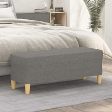 vidaXL sötétszürke szövet pad 100x35x41 cm bútor
