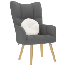 vidaXL sötétszürke szövet pihenőfotel bútor