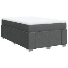 vidaXL sötétszürke szövet rugós ágy matraccal 120 x 190 cm (3285457) ágy és ágykellék
