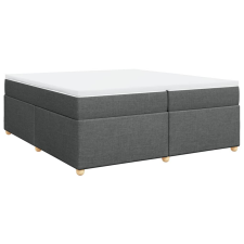 vidaXL sötétszürke szövet rugós ágy matraccal 200 x 200 cm (3285402) ágy és ágykellék