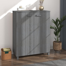 vidaXL sötétszürke tömör fenyőfa cipőszekrény 85 x 40 x 108 cm bútor