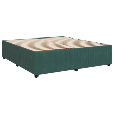 vidaXL sötétzöld bársony ágykeret 200x200 cm (3285033) ágy és ágykellék
